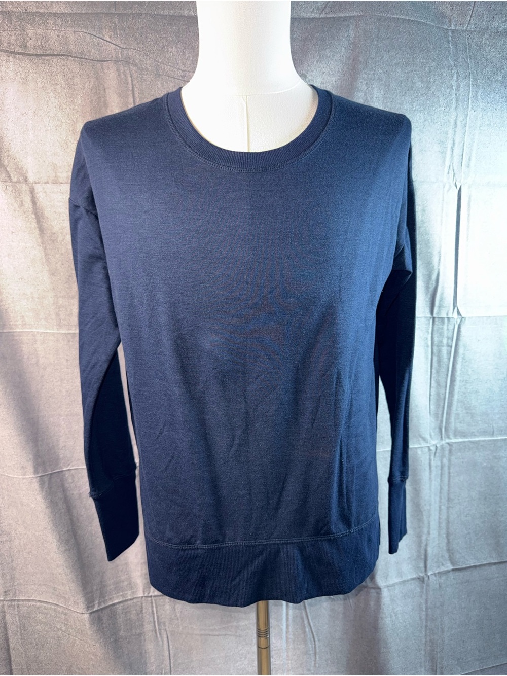 1203~Avia Men's Long Sleeve Crew Sweatshirt - Navy Blue